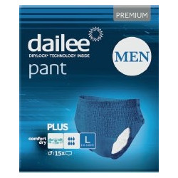 CUECA ADULTO DAILEE PANTS PLUS BLUE L 15UN