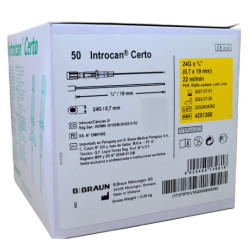 CATETER INTROCAN CERTO 24G 0.7X19MM