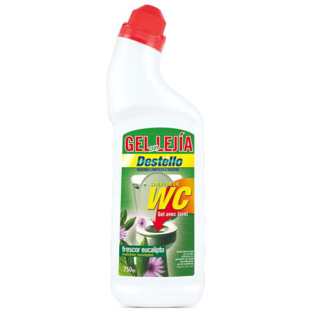 DESINCRUSTANTE WC GEL EUCALIPTO COM LEXIVIA DESTELLO 750ML