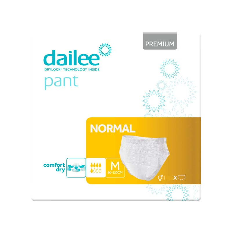 CUECA ADULTO DAILEE PANTS PREMIUM NORMAL M 15UN