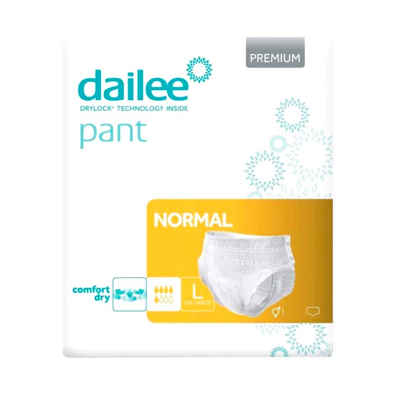 CUECA ADULTO DAILEE PANTS PREMIUM NORMAL L 15UN