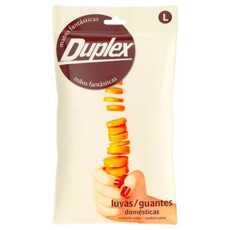 LUVAS DOMESTICAS TAMANHO L DUPLEX 1PAR