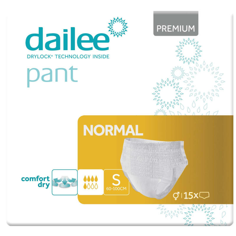 CUECA ADULTO DAILEE PANTS PREMIUM NORMAL S 15UN
