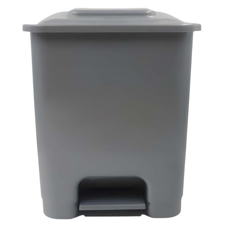 BALDE PARA LIXO COM TAMPA E PEDAL PLASTICO SIBINA 35L