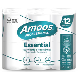 PAPEL HIGIENICO 2F ESSENTIAL 24M AMOOS 12R