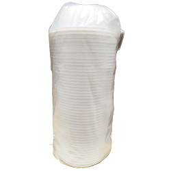 TACA PLASTICA BRANCA ROMA 500ML 50UN