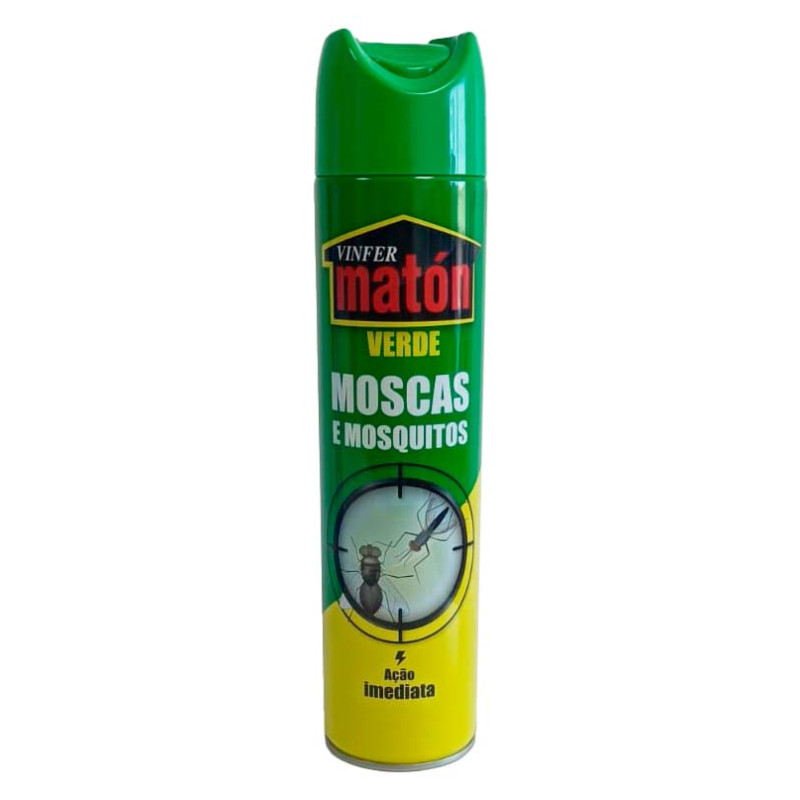 INSECTICIDA VERDE MOSCAS E MOSQUITOS VINFER MATON 600ML
