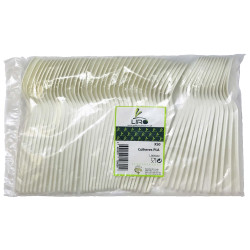 COLHER PLASTICO BRANCO LIRO 50UN