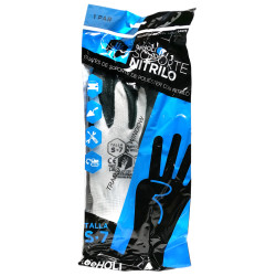 LUVAS SUPORTE POLIESTER COM NITRILO S (7) BEHOLI 1PAR