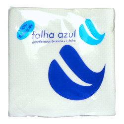 GUARDANAPOS 33X33 1F FOLHA AZUL BQ
